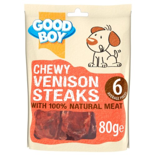 Good Boy Venison Steaks Dog Treats (80 g)