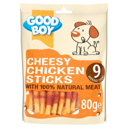 Good Boy Cheesy Chicken Sticks Dog Treats (80 g)