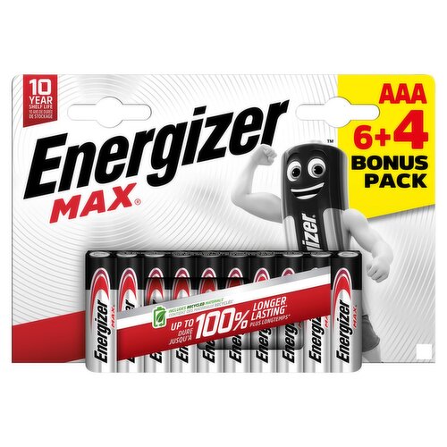 Energizer Max AAA 6+4 Free (10 Piece)