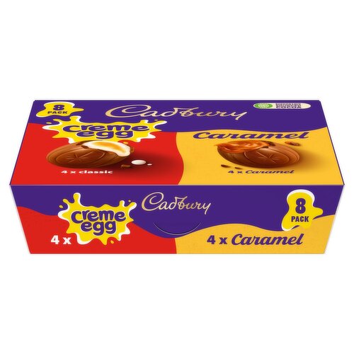 Cadbury Crème Egg & Caramel Egg Mixed 8 Pack (40 g)