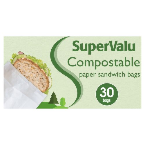 SuperValu Compostable Sandwich Bags (30 Piece)