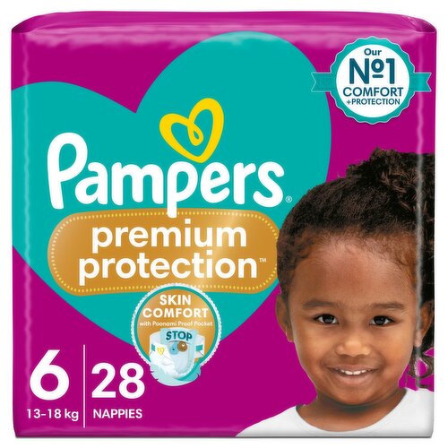 Pampers Premium Protection Size 6 Nappies (28 Piece)