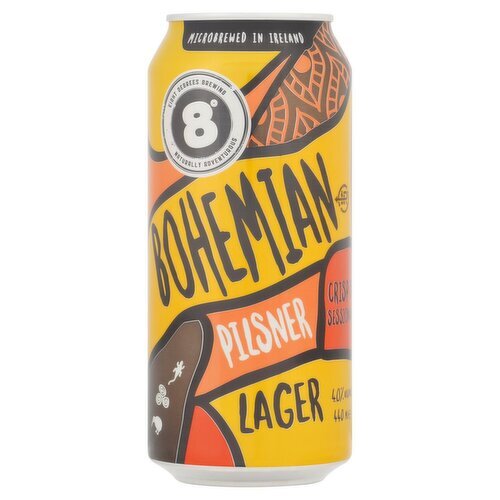 Eight Degrees Bohemian Pilsner Lager Can (440 ml)