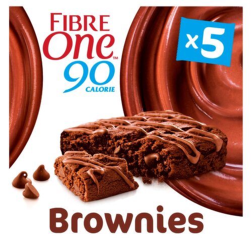 Fibre One Chocolate Fudge Brownies 30% Less Sugar 5 Pack (120 g)