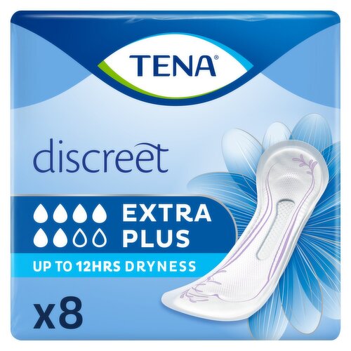 Tena Discreet Extra Plus Pads 8 Pack (8 Piece)