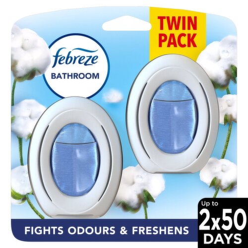 Febreze Cotton Bathroom Air Freshener Twin Pack (1 Piece)