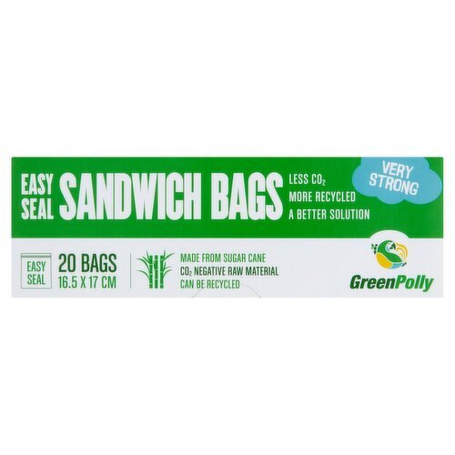 Greenpolly Zipper Sandwich Bags (20 Piece)