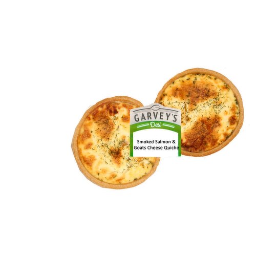 Garvey's Deli Smoked Salmon & Goats Cheese Quiche (1 Piece)