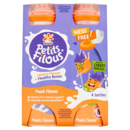 Yoplait Petits Filous Mess Free Peach Yogurt Pocket (400 g)