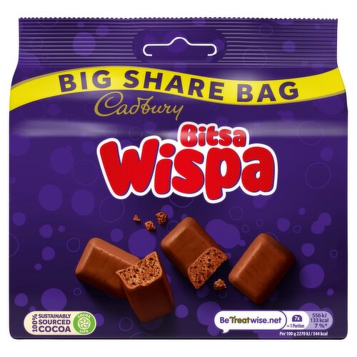 Cadbury Bitsa Wispa Big Share Bag (185.5 g)