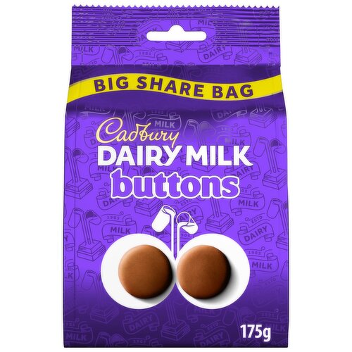 Cadbury Dairy Milk Buttons Big Share Bag (175 g)