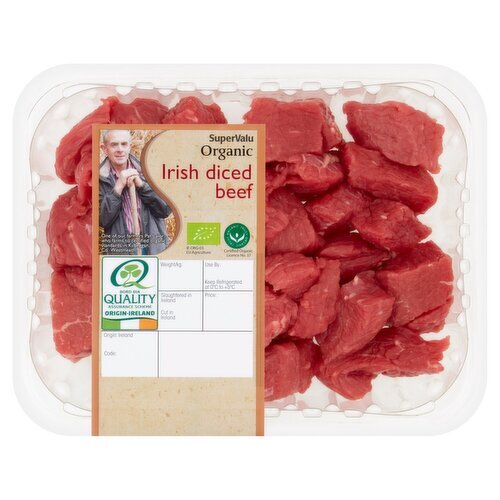 SuperValu Fresh Irish Organic Irish Diced Beef (380 g)