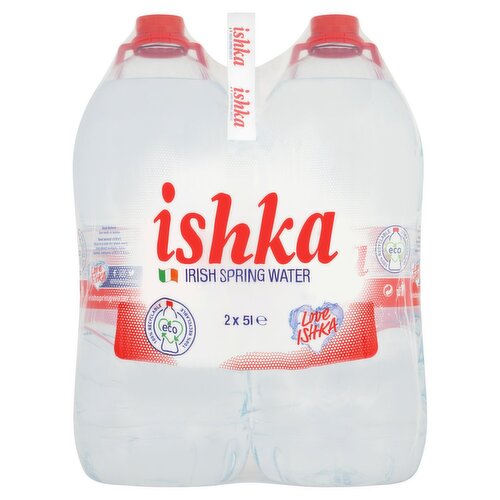Ishka Irish Spring Still Water Bottle 2 Pack (5 L)