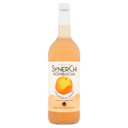 SynerChi Oranges & Lemon Kombucha Drink (750 ml)