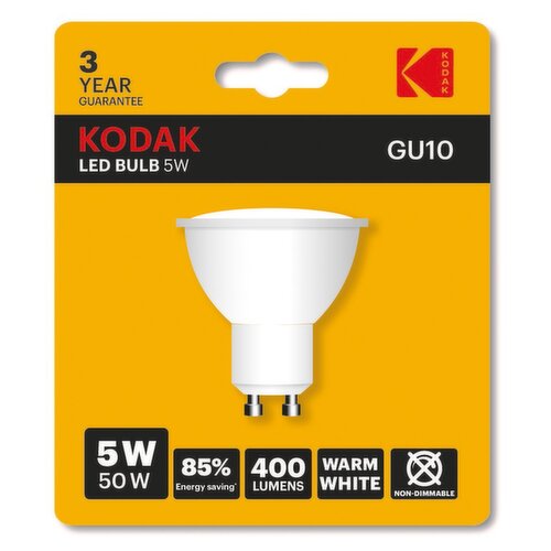 Kodak EED 50W GU10 Warm White Light Bulb (1 Piece)