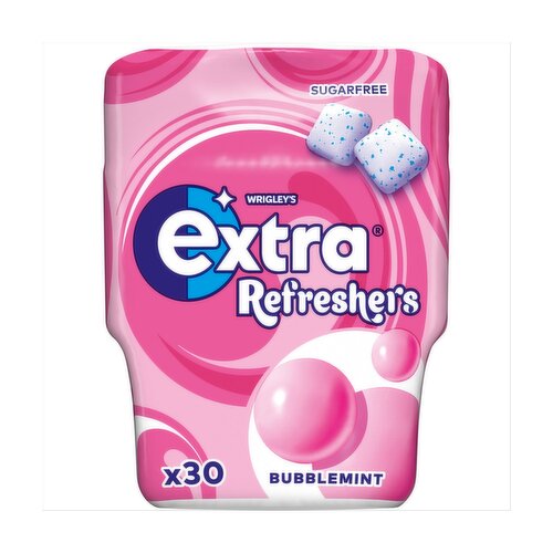 Wrigleys Extra Refreshers Bubblemint Gum Bottle (67.2 g)