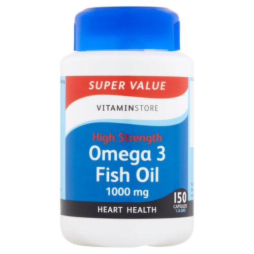 Vitamin Store High Strength Omega 3 Fish Oil Capsules (150 Piece)