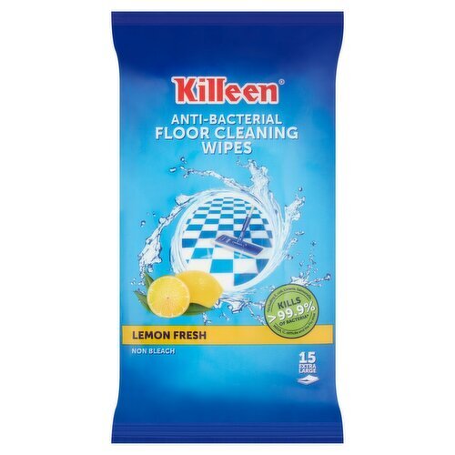 Killeen Antibac Lemon Fresh Floor Wipes (15 Piece)