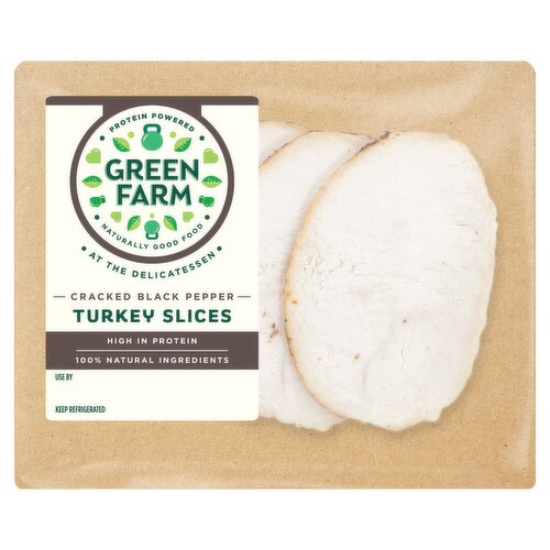 Green Farm Delicatessen Black Pepper Turkey Slices (120 g)