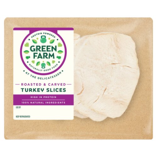 Green Farm Delicatessen Roasted & Carved Turkey Slices (120 g)