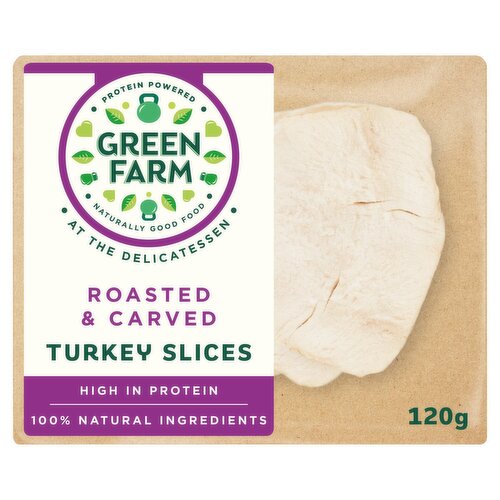 Green Farm Delicatessen Roasted & Carved Turkey Slices (120 g)