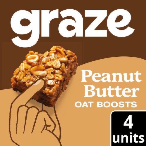 Graze Protein Oat Boosts Cereal Bars Peanut Butter Case (120 g)