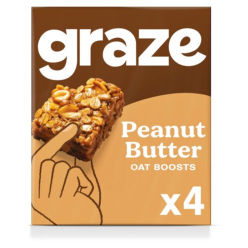 Graze Peanut Butter Oat Boosts Bars 4 Pack (30 g)