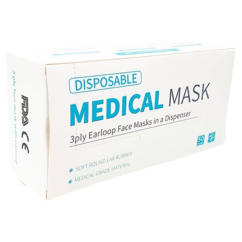 Face Mask 50 Pack (1 Piece)