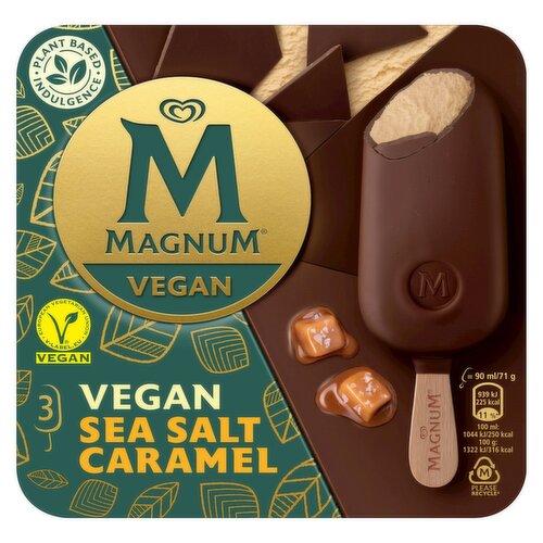 Magnum Vegan Sea Salt Caramel Ice Creams 3 Pack (270 ml)