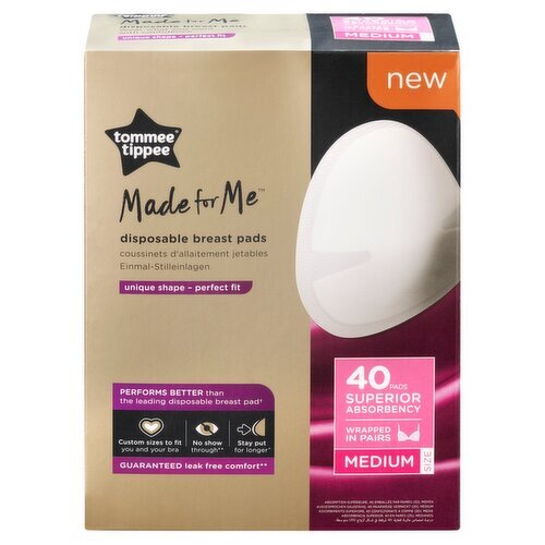 Tomnee Tippee Daily Breast Pads Medium (40 Piece)
