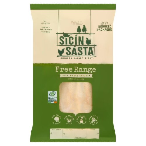 Sicín Sásta Free Range Irish Whole Chicken (1.5 kg)