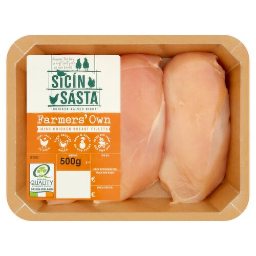 Sicín Sásta Farmers' Own Irish Chicken Fillets (500 g)