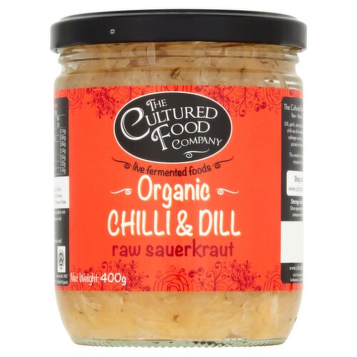 The Cultured Food Company Org Chilli & Dill Raw Sauerkraut (400 g)