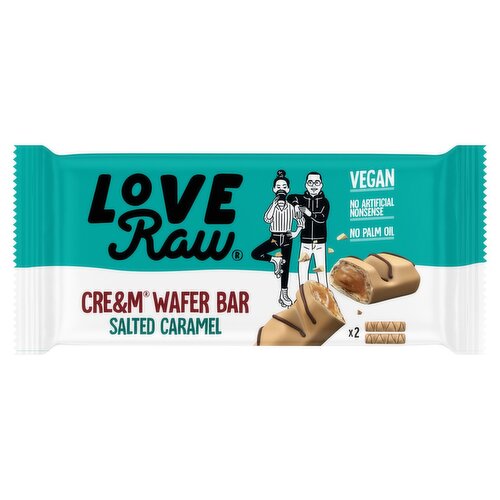 Love Raw Salted Caramel Cre&m Wafer Bar (45 g)