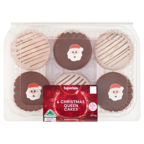 SuperValu Christmas Queencakes 6 Pack (170 g)