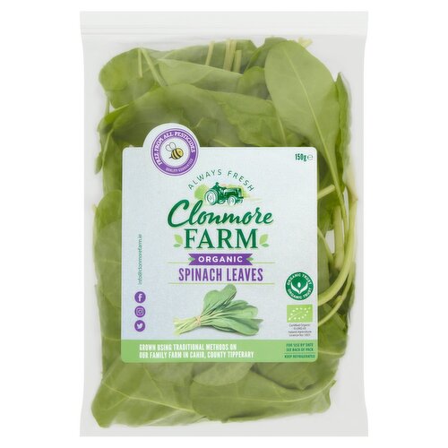 Clonmore Farm Spinach Leaves (150 g)