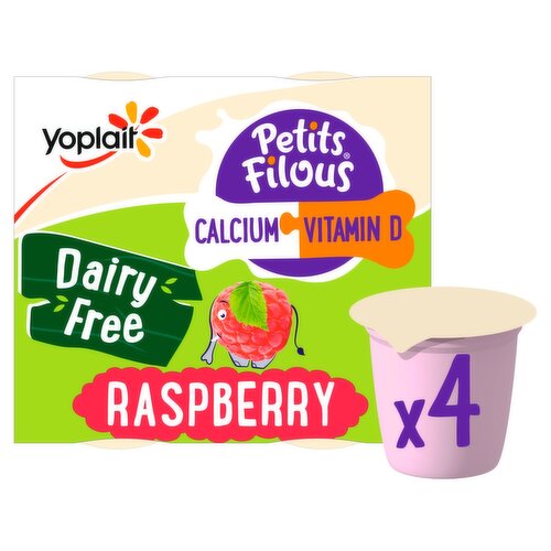 Petits Filous Dairy Free Raspberry 4 Pack (380 g)