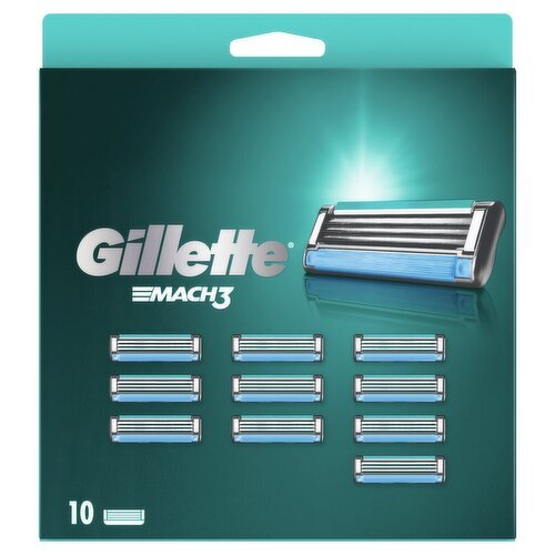 Gillette Mach 3 Razor Blades Refill 10 Pack (10 Piece)
