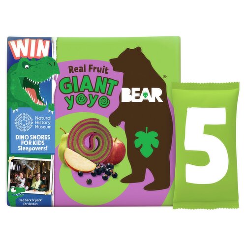 Bear Giant Yoyo Apple and Blackcurrant 5 Pack (100 g)