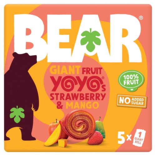 Bear Giant Yoyo Strawberry Mango 5 Pack (100 g)