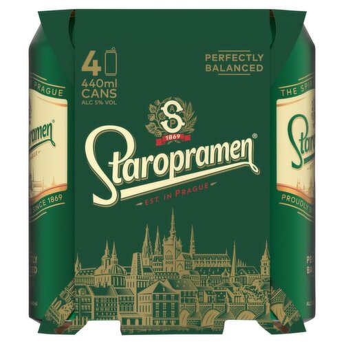 Staropramen Can 4 Pack (440 ml)