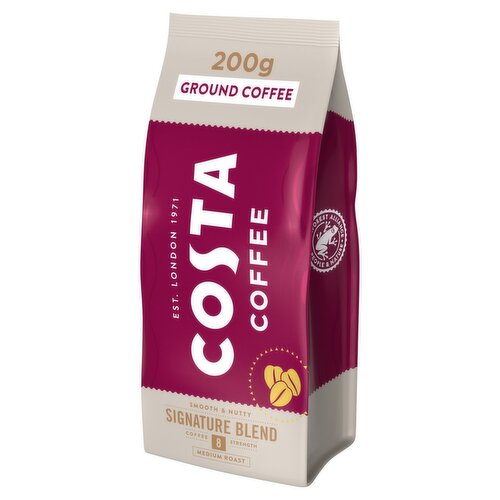 Costa Coffee Signature Blend Medium Roast Ground Coffee  (200 g)