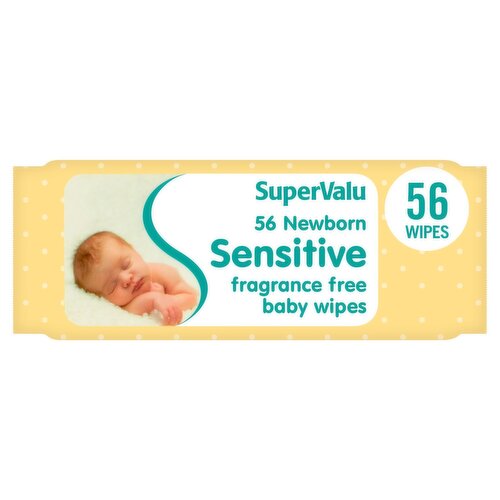 SuperValu Sensitive New Baby Wipes  (56 Piece)