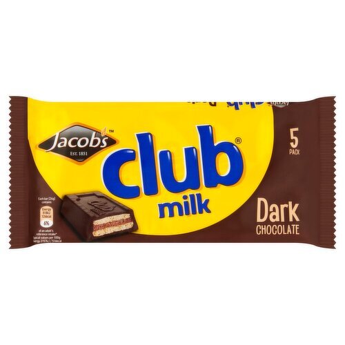 Jacob's Club Milk Dark 5 Pack (120 g)