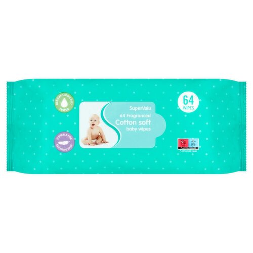 SuperValu Baby Wipes Fragranced  (64 Piece)