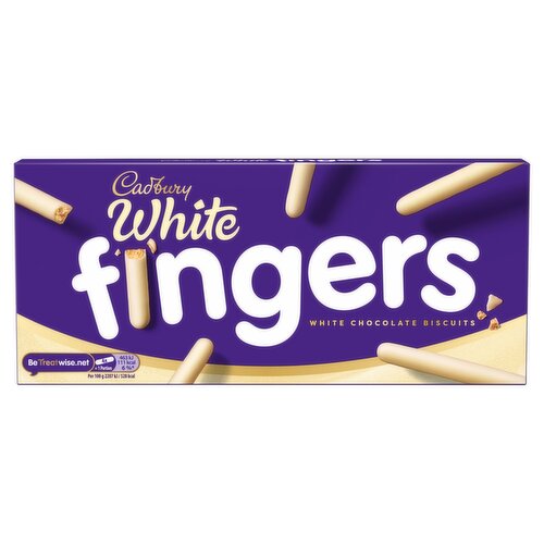 Cadbury White Chocolate Fingers Biscuits (114 g)