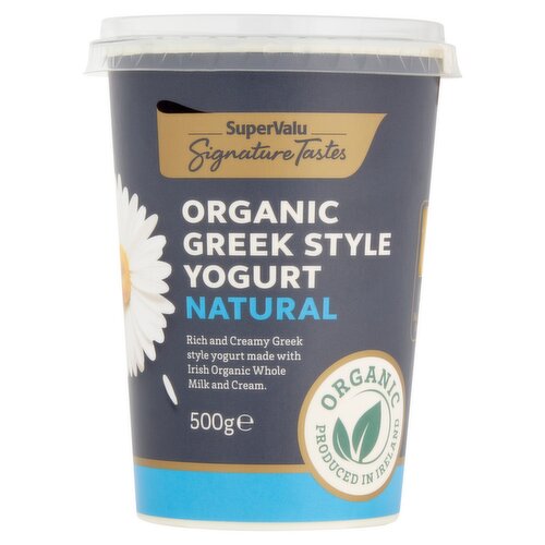 SuperValu Signature Tastes Organic Greek Style Natural Yogurt (500 g)