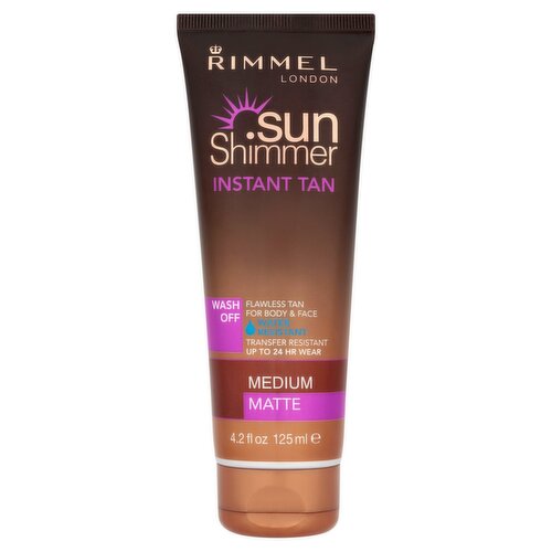 Sunshimmer Water Resistant Tan Wash Off Medium Matte (125 ml)