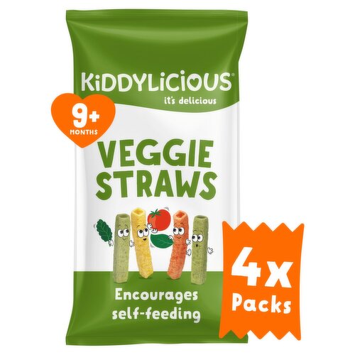 Kiddylicious Veggie Straws 4 Pack (12 g)