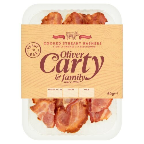 Oliver Carty And Family Cooked Streaky Rashers (60 g)